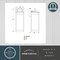Vaxcel Kinzie 1 Light 16.75in H Dusk to Dawn Gold Vintage Brass Outdoor Wall Lantern Fixture T0707 - alternate 9